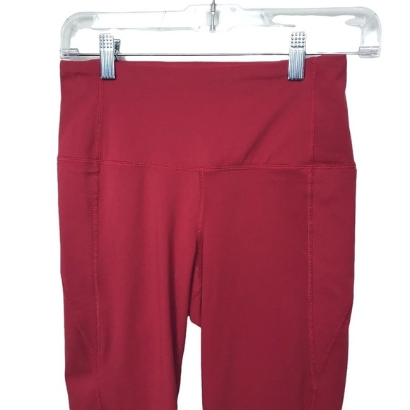 90 Degree By Reflex Red Athletic Leggings Small - Picture 3 of 8